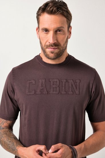 JP1880 T-Shirt Cabin Vintage Mocha TALL - HERRKLÄDER MT-6XLT - Kläder för långa män