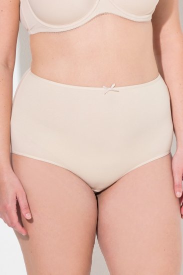 Ulla Popken 842435 Trosor med hög midja 3-pack Beige - Trosor - 