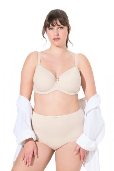 Ulla Popken 842435 Trosor med hög midja 3-pack Beige - Trosor - 