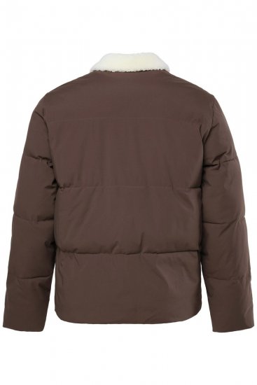 JP1880 842508 Jacka med teddykrage Hasselnöt - Jackor - Stora jackor - 2XL-12XL