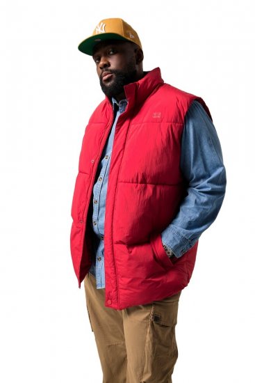 STHUGE 842684 Vadderad väst Röd - Jackor - Stora jackor - 2XL-12XL