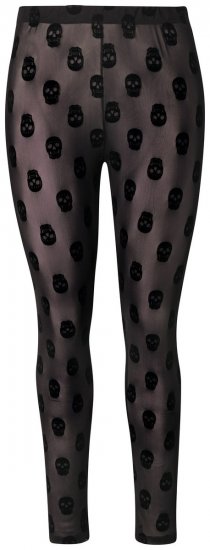 Ulla Popken 842886 Mönstrade strumpleggings Svart - Strumpbyxor & strumpor - 