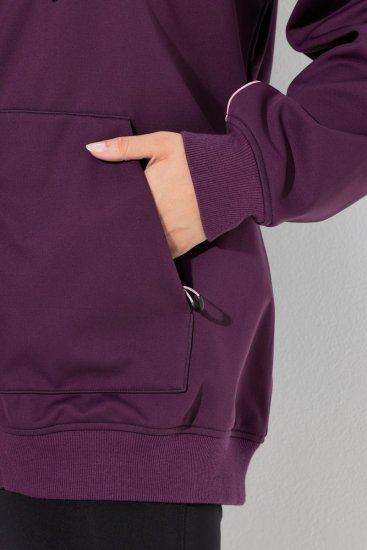 Ulla Popken 843186 Vattenavvisande softshelljacka med reflexer Vinröd - Jackor - Damjackor i stora storlekar