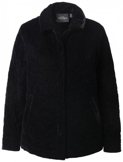 Ulla Popken 843244 Sammetsjacka Svart - Jackor - Damjackor i stora storlekar