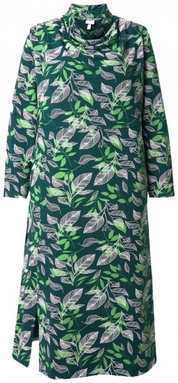 Ulla Popken 843496 Mönstrad sweatklänning Korall - Sweatklänningar - 
