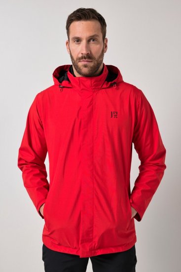 Jay-Pi 844210 Regnjacka med hopvikbar huva Salsaröd - Jackor - Stora jackor - 2XL-12XL