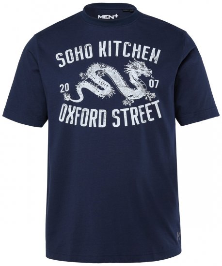 Men+ 298 T-shirt Soho Kitchen Mörkblå - T-shirts - Stora T-shirts - 2XL-14XL