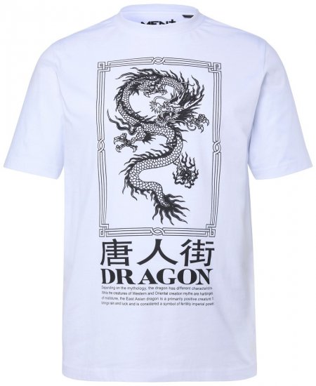 Men+ 299 T-shirt Drake Vit - T-shirts - Stora T-shirts - 2XL-14XL