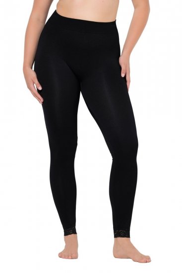 Ulla Popken 844563 Strumpleggings Svart - Strumpbyxor & strumpor - 
