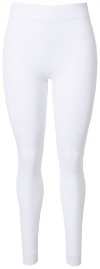 Ulla Popken 844563 Strumpleggings med spets Vit - Strumpbyxor & strumpor - 