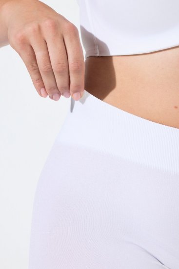 Ulla Popken 844563 Strumpleggings med spets Vit - Strumpbyxor & strumpor - 