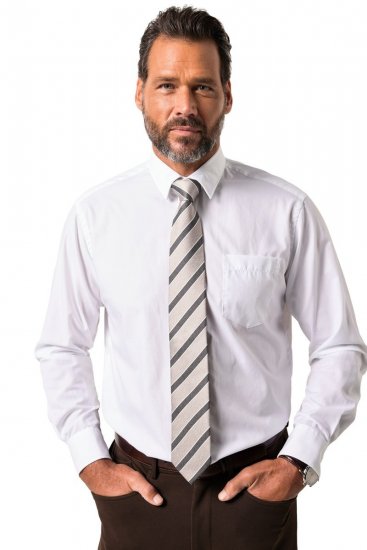 JP1880 Silk Tie Extra Long with Stripes - Slipsar och flugor - 