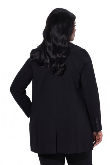 Ulla Popken 844842 Jerseykavaj Svart - Kavajer - Damkavajer i stora storlekar