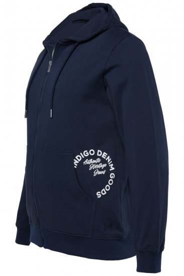 Men+ 957 Hoodie med dragkedja Mörkblå - Tröjor & hoodies - Stora hoodies & tröjor - 2XL-14XL