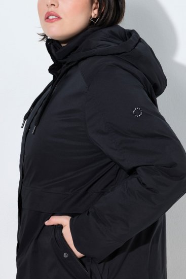 Ulla Popken 845111 Parkas Svart - Kappor - Kappor i stora storlekar