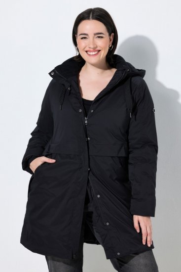 Ulla Popken 845111 Parkas Svart - Kappor - Kappor i stora storlekar