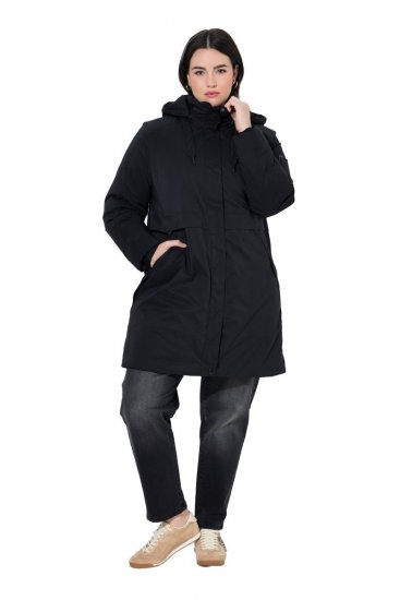 Ulla Popken 845111 Parkas Svart - Kappor - Kappor i stora storlekar