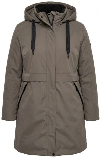 Ulla Popken 845111 Parkas Mörkgrön - Kappor - Kappor i stora storlekar