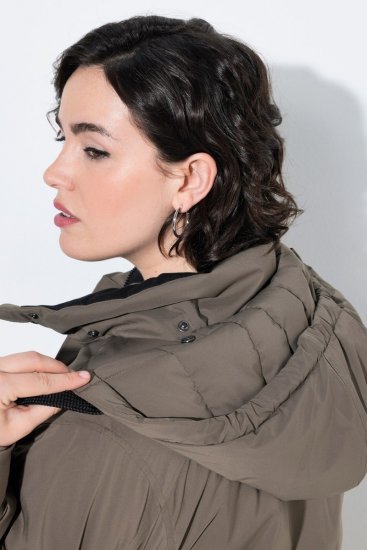 Ulla Popken 845111 Parkas Mörkgrön - Kappor - Kappor i stora storlekar