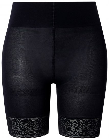 Ulla Popken 845319 Skavskyddsshorts med spets Svart - Skavskyddsshorts - 