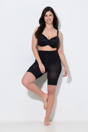 Ulla Popken 845319 Skavskyddsshorts med spets Svart - Skavskyddsshorts - 