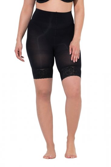 Ulla Popken 845319 Skavskyddsshorts med spets Svart - Skavskyddsshorts - 
