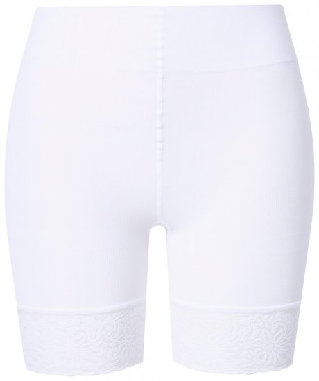 Ulla Popken 845319 Skavskyddsshorts med spets Vit - Skavskyddsshorts - 