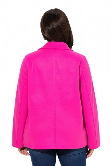 Ulla Popken 846021 Fleecekappa Rosa - Kappor - Kappor i stora storlekar