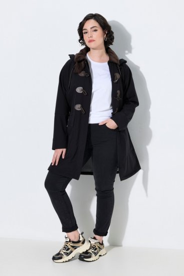 Ulla Popken 846278 Softshellkappa Svart - Kappor - Kappor i stora storlekar