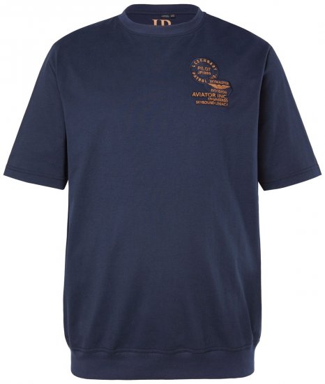 JP1880 846657 T-shirt bellyfit med emblem Mörkblå TALL - TALL T-shirts - T-Shirts för Långa Män