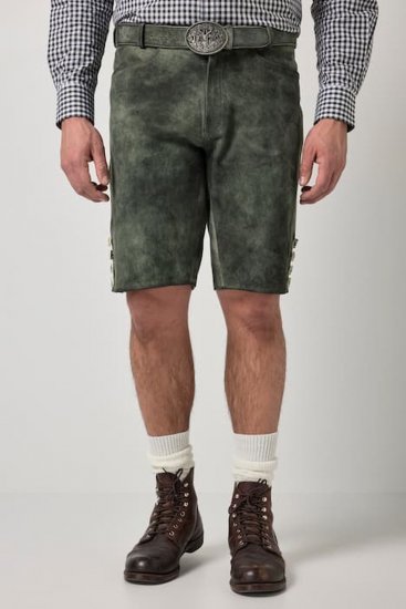 JP1880 846895 Bermudashorts i getmocka Mörkoliv - Shorts - Stora shorts W40-W60