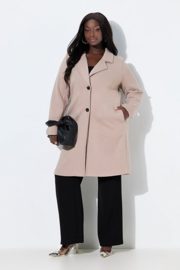 Ulla Popken 846929 Kappa Beige - Kappor - Kappor i stora storlekar