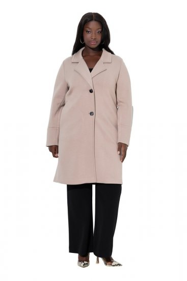 Ulla Popken 846929 Kappa Beige - Kappor - Kappor i stora storlekar