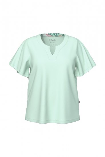 Ulla Popken 846971 Mönstrad pyjamas Ljusgrön - Pyjamas/Loungewear - 