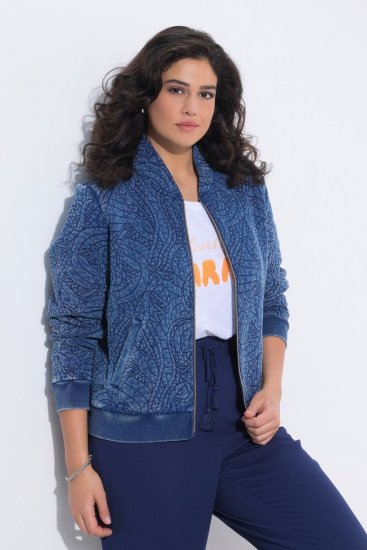 Ulla Popken 847035 Täckjacka Denimblå - Jackor - Damjackor i stora storlekar