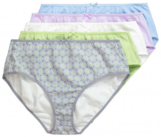 Ulla Popken 849202 Mönstrade trosor 6-pack Grå - Trosor - 