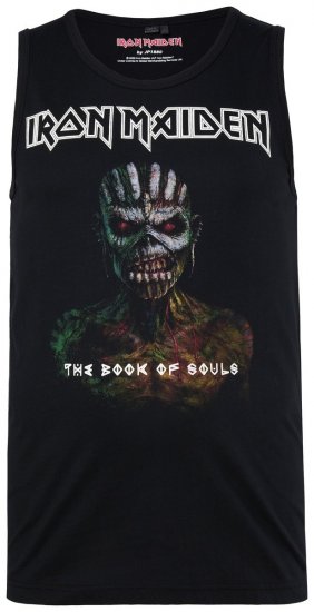 JP1880 849285 Iron Maiden The Book of Souls Linne Svart - Band T-shirts - Band T-shirts i stora storlekar