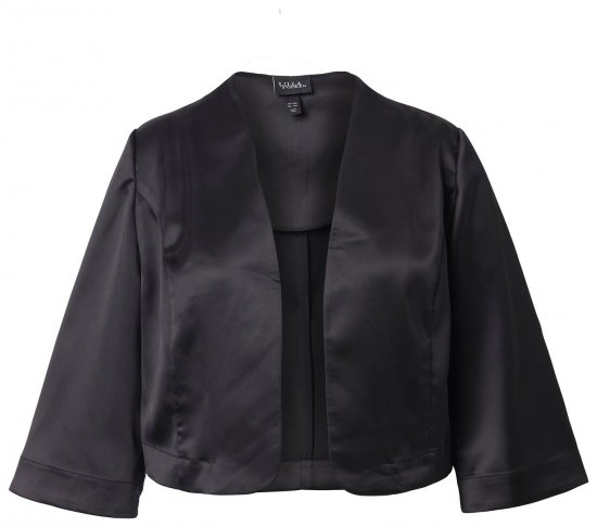 Ulla Popken 849457 Bolero Svart - Jackor - Damjackor i stora storlekar