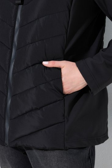 Ulla Popken 849472 Täckjacka Svart - Jackor - Damjackor i stora storlekar