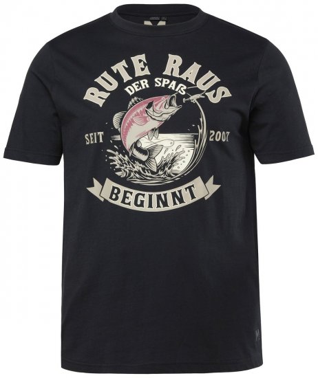 Men+ 547 T-shirt Rute Raus Svart - T-shirts - Stora T-shirts - 2XL-14XL