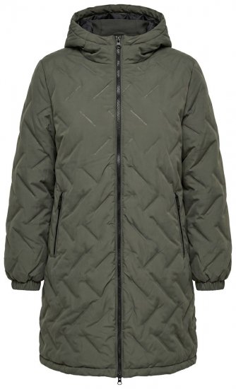Ulla Popken 849552 Vadderad kappa Olivgrön - Kappor - Kappor i stora storlekar