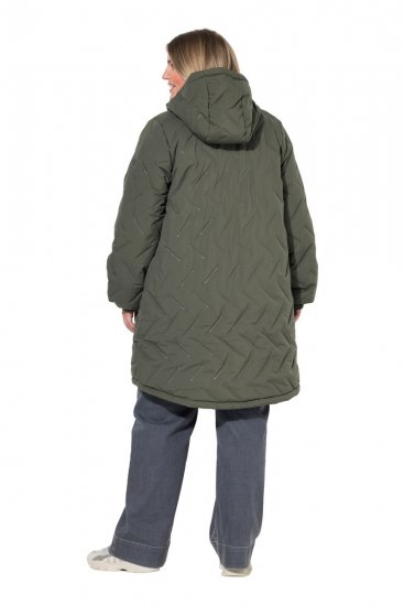 Ulla Popken 849552 Vadderad kappa Olivgrön - Kappor - Kappor i stora storlekar