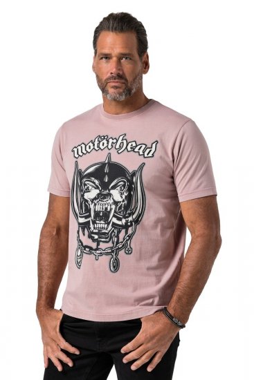 JP1880 849702 Motörhead War-Pig T-shirt Mauve - Band T-shirts - Band T-shirts i stora storlekar