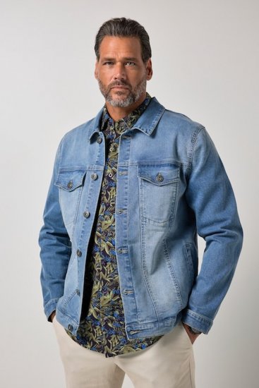 JP1880 849703 Jeansjacka med många fickor Indigoblå - Jackor - Stora jackor - 2XL-12XL