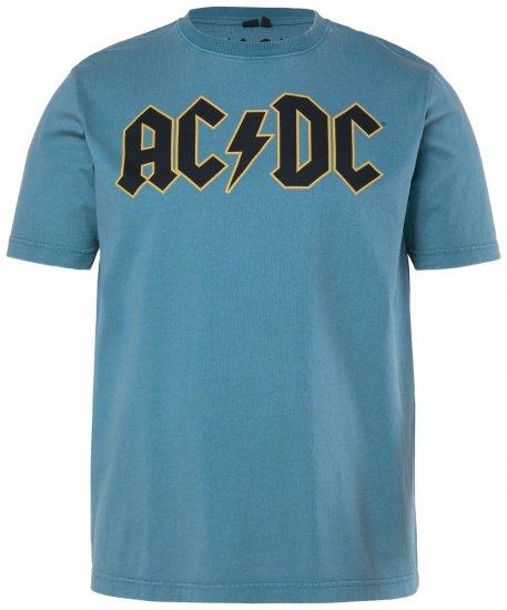 JP1880 849790 AC/DC Classic Logo T-shirt Turkosblå - Band T-shirts - Band T-shirts i stora storlekar