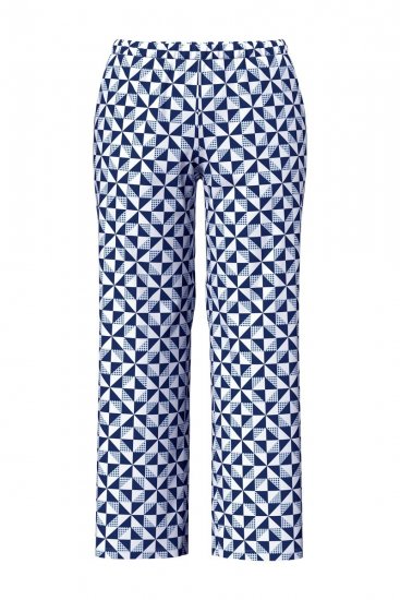 Ulla Popken 849850 Rutig pyjamas Ljusblå - Pyjamas/Loungewear - 