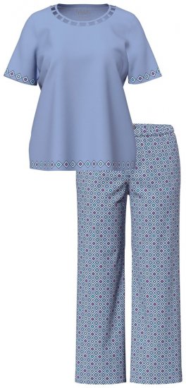 Ulla Popken 850045 Kortärmad pyjamas Ljusblå - Pyjamas/Loungewear - 