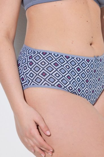 Ulla Popken 850077 Mönstrade trosor 5-pack Ljusblå - Trosor - 