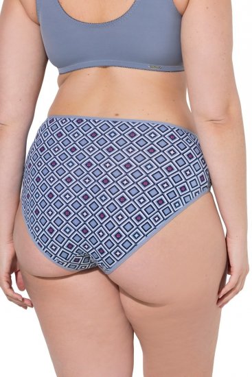 Ulla Popken 850077 Mönstrade trosor 5-pack Ljusblå - Trosor - 