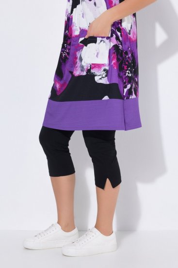 Ulla Popken 850175 Ärmlös jerseyklänning med fickor Lila - Jerseyklänningar - 